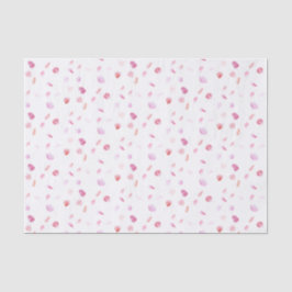 Romantische Roze Rozenblaadjes Bloemachtige Bruilo Tissuepapier