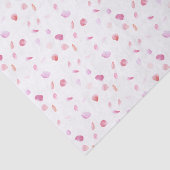 Romantische Roze Rozenblaadjes Bloemachtige Bruilo Tissuepapier (Detail)