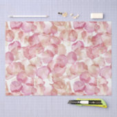 Romantische Roze Rozenblaadjes Bloemige Bruiloftsb Tissuepapier (Craft)