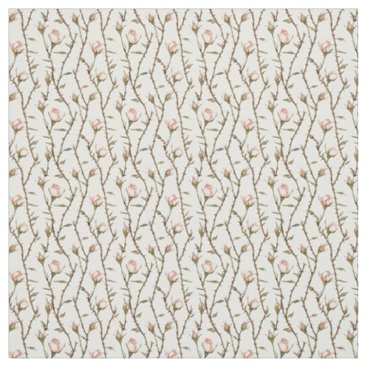 Romantische Roze Rozenbloemen Stof (Swatch)