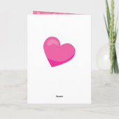 Romantische Roze Valentijnsdag Vossen voor haar Feestdagen Kaart (Achterkant)