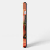 Romantische Roze Vlinder Tulp iPhone Hoesje (Linkerkant)