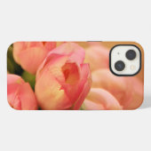 Romantische Roze Vlinder Tulp iPhone Hoesje (Achterkant horizontaal)