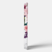Romantische  Roze Waterverf Floral Marble Case-Mate iPhone Case (Achterkant / Rechts)