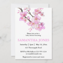 Romantische roze waterverf kersenbloesems