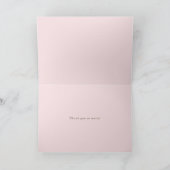 Romantische roze Waterverf ponden en Rozen bruilof Bedankkaart (Binnen)