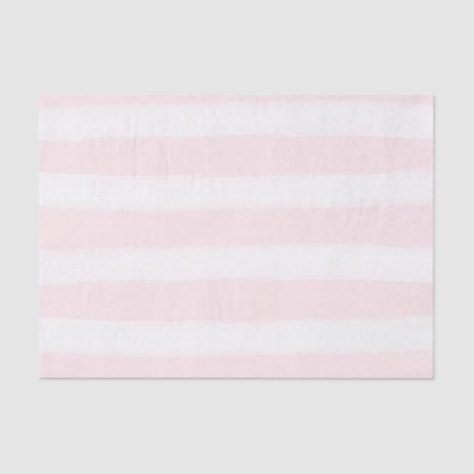 Romantische roze Waterverf strepen Tissuepapier (Voorkant)