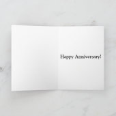 Romantische Rozen 14de veertiende huwelijksverjaar Kaart (Binnen)