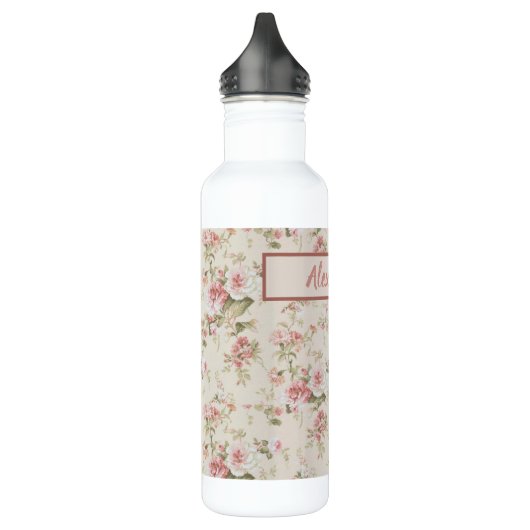 Romantische  Rozen Afdrukken - Monogrammen Waterfles (Links)