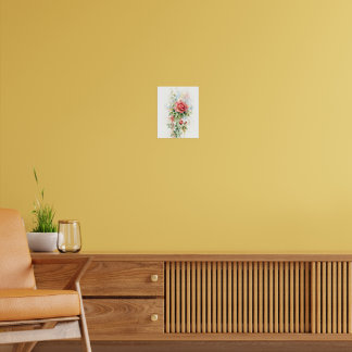 Romantische Rozen Aquarel Kunst Poster