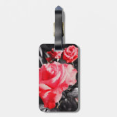 Romantische Rozen Bagagelabel (Achterkant verticaal)
