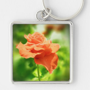 Romantische rozen bloemen #2 sleutelhanger