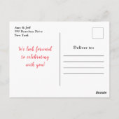 Romantische Rozen Bloemen Baby shower Briefkaart (Achterkant)