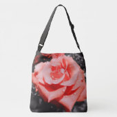 Romantische Rozen bloemen Crossbody Tas (Achterkant)