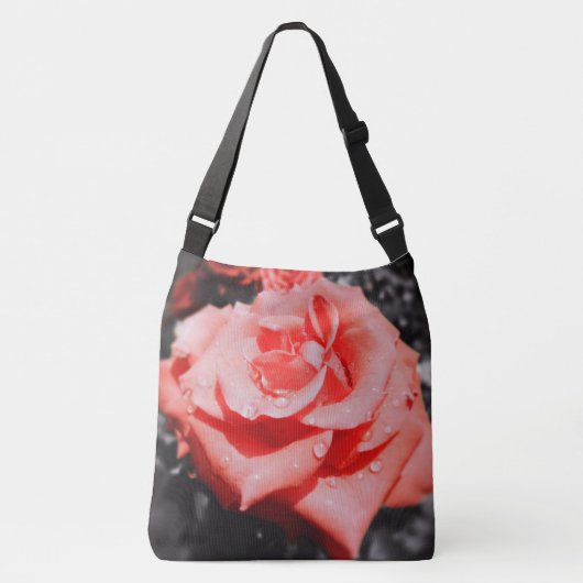 Romantische Rozen bloemen Crossbody Tas (Voorkant)