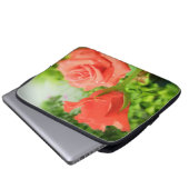 Romantische Rozen bloemen Laptop Sleeve (Voorkant onderkant)