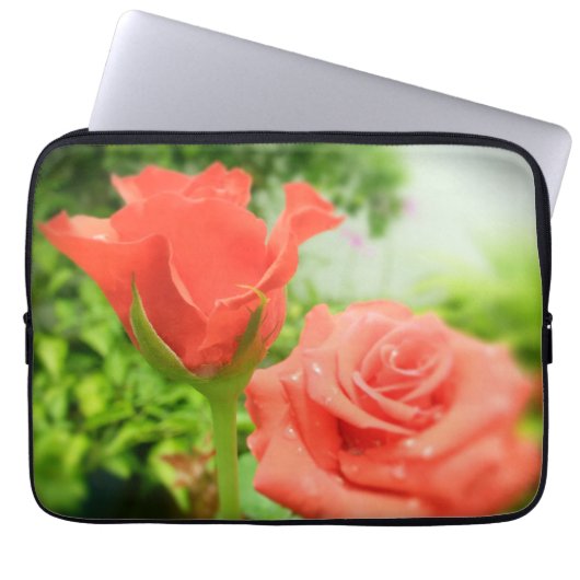 Romantische Rozen bloemen Laptop Sleeve (Voorkant)