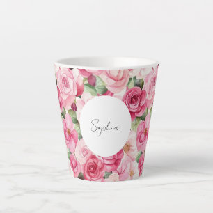 Romantische Rozen Bloemen Latte Mok
