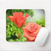 Romantische Rozen bloemen Muismat (Met muis)