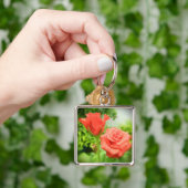 Romantische Rozen bloemen Sleutelhanger (Hand)
