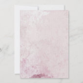 Romantische rozen Bloemen Verjaardag Uitnodiging K (Achterkant)