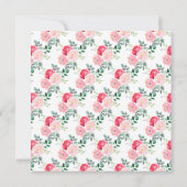 Romantische Rozen Bloemen Vrijgezellenfeest Kaart (Achterkant)