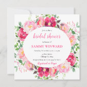 Romantische Rozen Bloemen Vrijgezellenfeest Kaart (Voorkant)