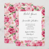 Romantische Rozen Bloemen Vrijgezellenfeest Kaart (Voorkant / Achterkant)