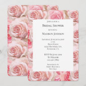 Romantische Rozen Bloemen Vrijgezellenfeest Kaart (Voorkant / Achterkant)