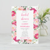 Romantische Rozen Bloemen Vrijgezellenfeest Kaart (Staand voorkant)