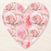 Romantische Rozen Bloemen Vrijgezellenfeest Kartonnen Onderzetters (Voorkant)