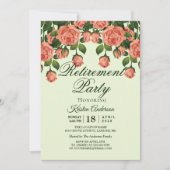 Romantische Rozen Botanische Pensioen Partij Kaart (Voorkant)