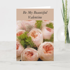 Romantische Rozen Bouquet Valentijn Kaart