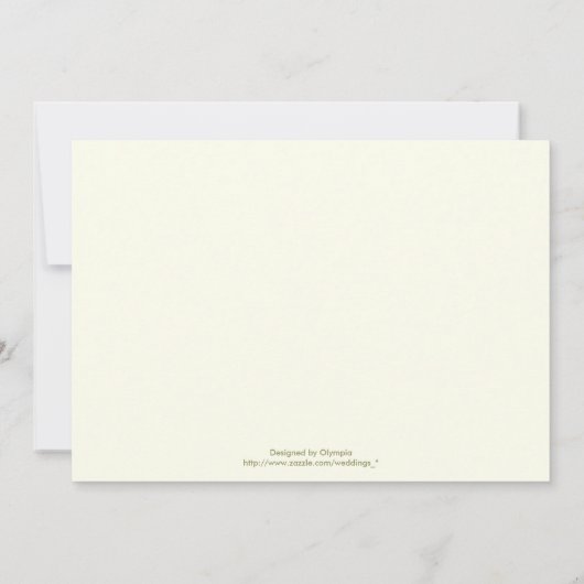  romantische rozen bruiloft repetitie diner kaart (Achterkant)