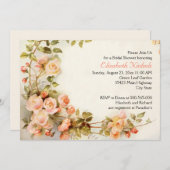 romantische rozen bruiloft vrijgezellenfeest kaart (Voorkant / Achterkant)