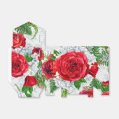 Romantische Rozen Cadeaudoos Bedankdoosjes (Uitgevouwen)