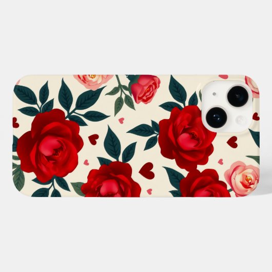 Romantische Rozen Case-Mate iPhone Case (Achterkant (horizontaal))