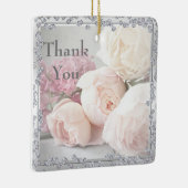 Romantische Rozen & Diamanten Dank Je Keramisch Ornament (Rechts)