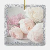 Romantische Rozen & Diamanten Dank Je Keramisch Ornament (Achterkant)