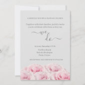 Romantische Rozen Elegante Bloemen We Do Wedding Kaart (Voorkant)