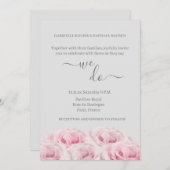 Romantische Rozen Elegante Bloemen We Do Wedding Kaart (Voorkant / Achterkant)