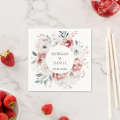 Romantische Rozen Elegante bruiloft Servet (Insitu)