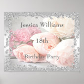 Romantische Rozen en diamanten 18e Poster (Voorkant)