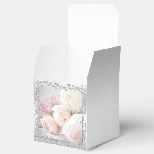 Romantische Rozen en diamanten Bedankdoosjes (Geopend)