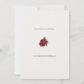 Romantische Rozen en Eucalyptus Sla de datum op Save The Date (Achterkant)