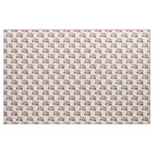 Romantische rozen en geometrisch ontwerp stof (Yard (91,4 cm))
