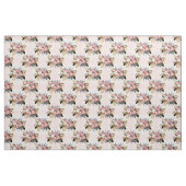 Romantische rozen en geometrisch ontwerp stof (Fat Quarter)