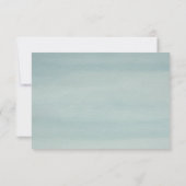 Romantische Rozen en Zwaan bruiloft RSVP Kaartje (Achterkant)