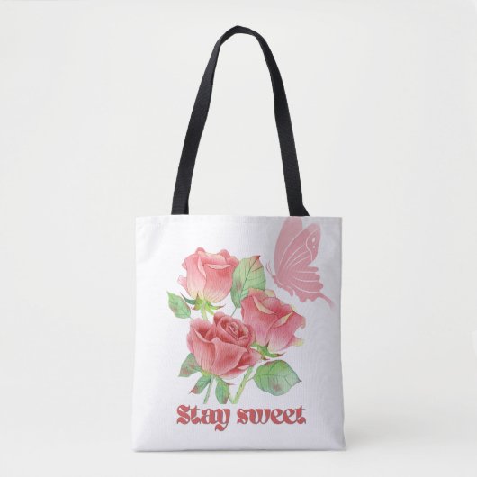Romantische Rozen Esthetische Tas - Inspirerend Ca (Voorkant)