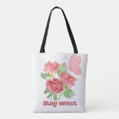 Romantische Rozen Esthetische Tas - Inspirerend Ca (Achterkant)